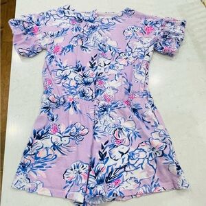 Lilly Pulitzer Floral Purple Romper